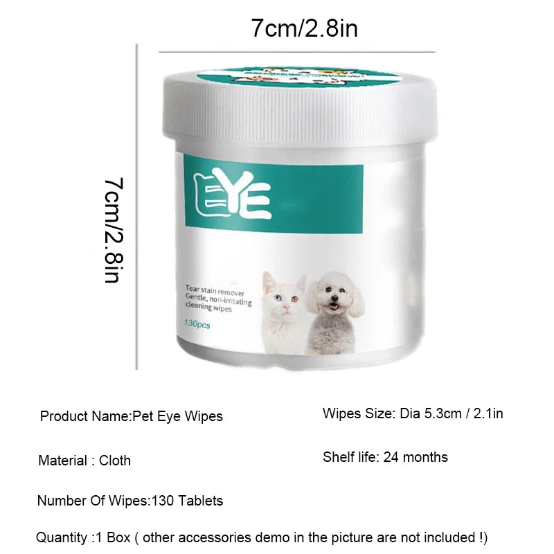 Universal Pet Eye Tearmark Wet Wipes - My Pet Shop