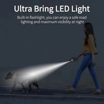 Automatic Retractable Dog Leash with Led - My Pet Shop