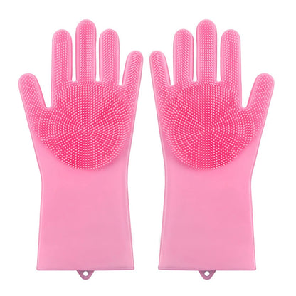 Soft Silicone Pet Scrubber Glove - My Pet Shop