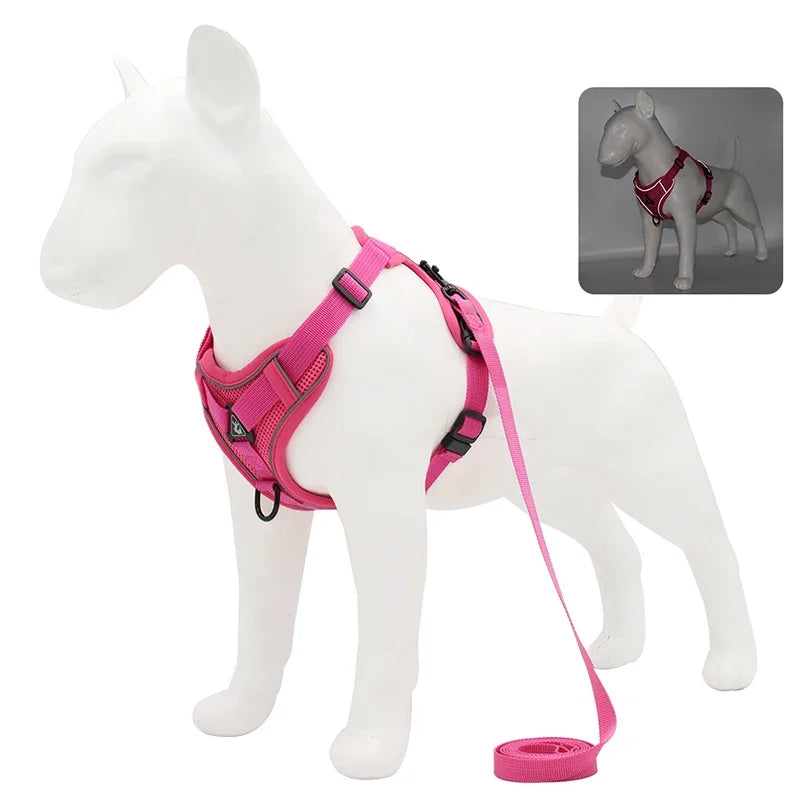 Adjustable No Pull Pet Dog Harness and Leash Set - My Pet Shop