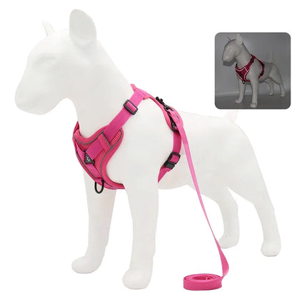 Adjustable No Pull Pet Dog Harness and Leash Set - My Pet Shop