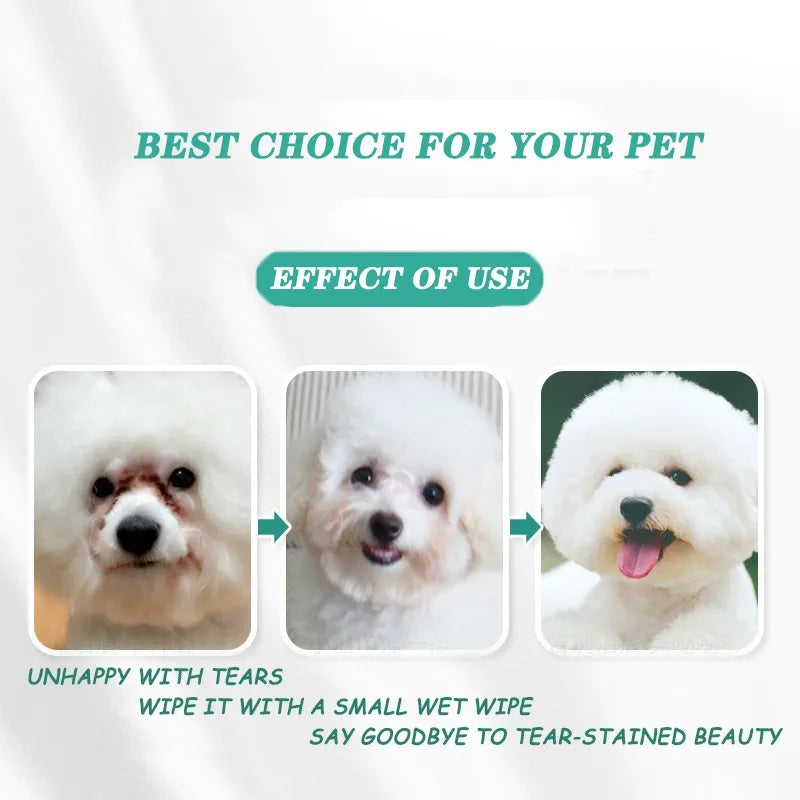 Universal Pet Eye Tearmark Wet Wipes - My Pet Shop