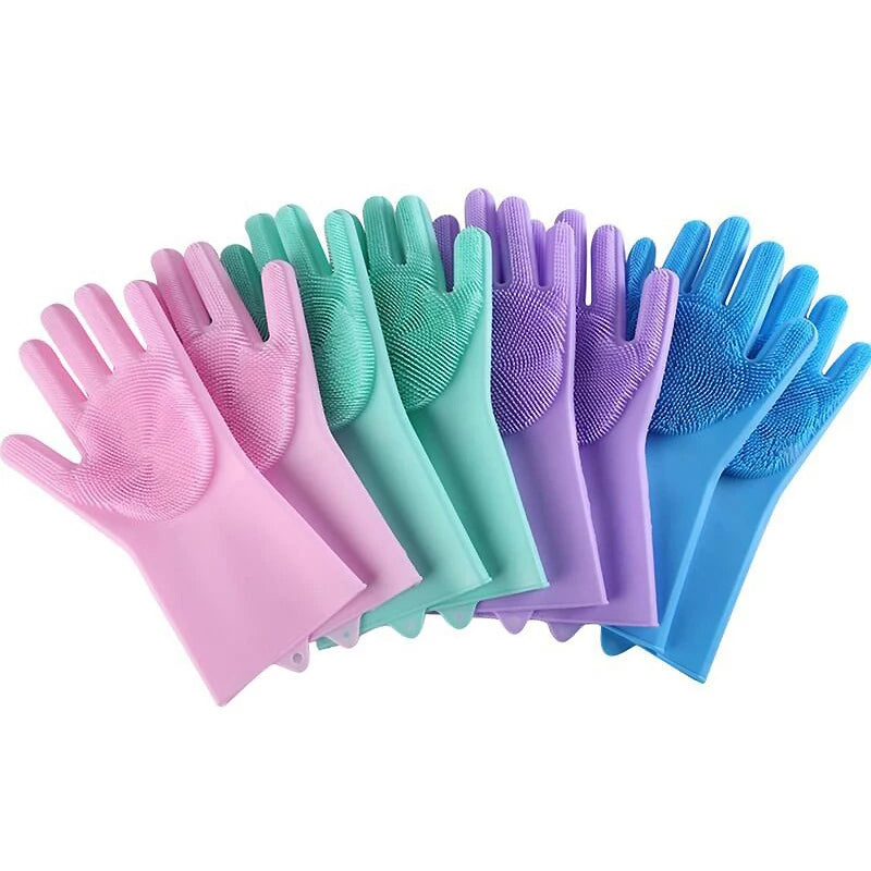 Soft Silicone Pet Scrubber Glove - My Pet Shop
