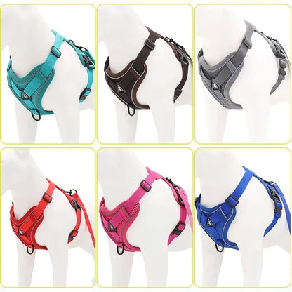 Adjustable No Pull Pet Dog Harness and Leash Set - My Pet Shop