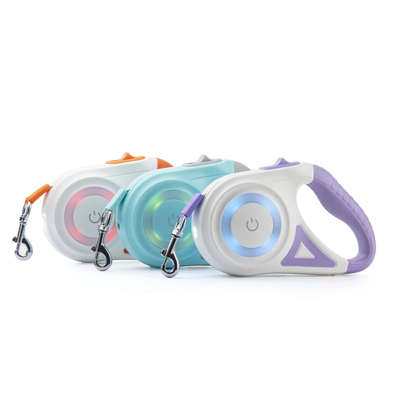 Automatic Retractable Dog Leash with Led - My Pet Shop