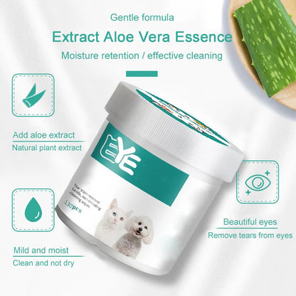Universal Pet Eye Tearmark Wet Wipes - My Pet Shop