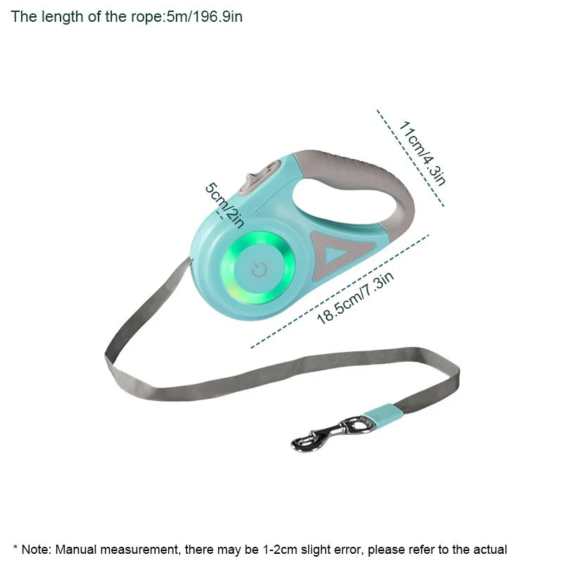 Automatic Retractable Dog Leash with Led - My Pet Shop