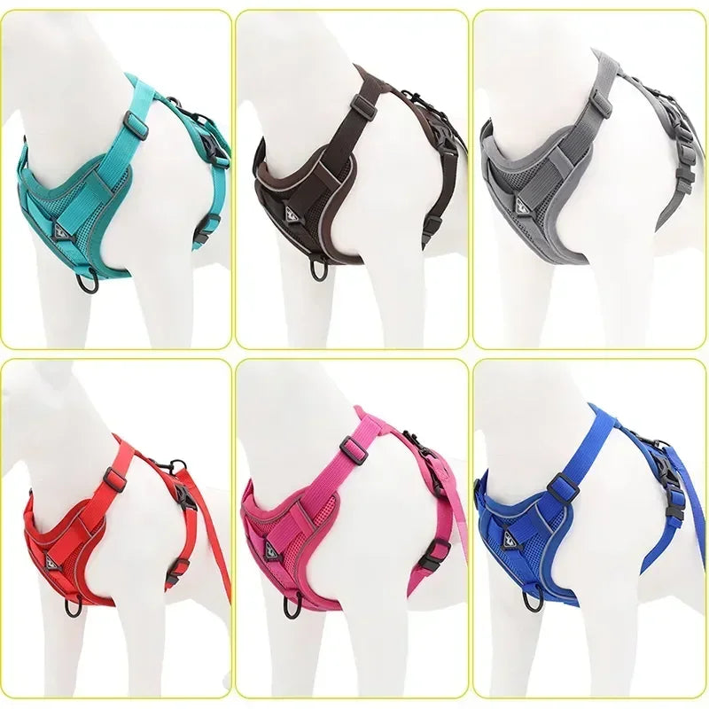 Adjustable No Pull Pet Dog Harness and Leash Set - My Pet Shop