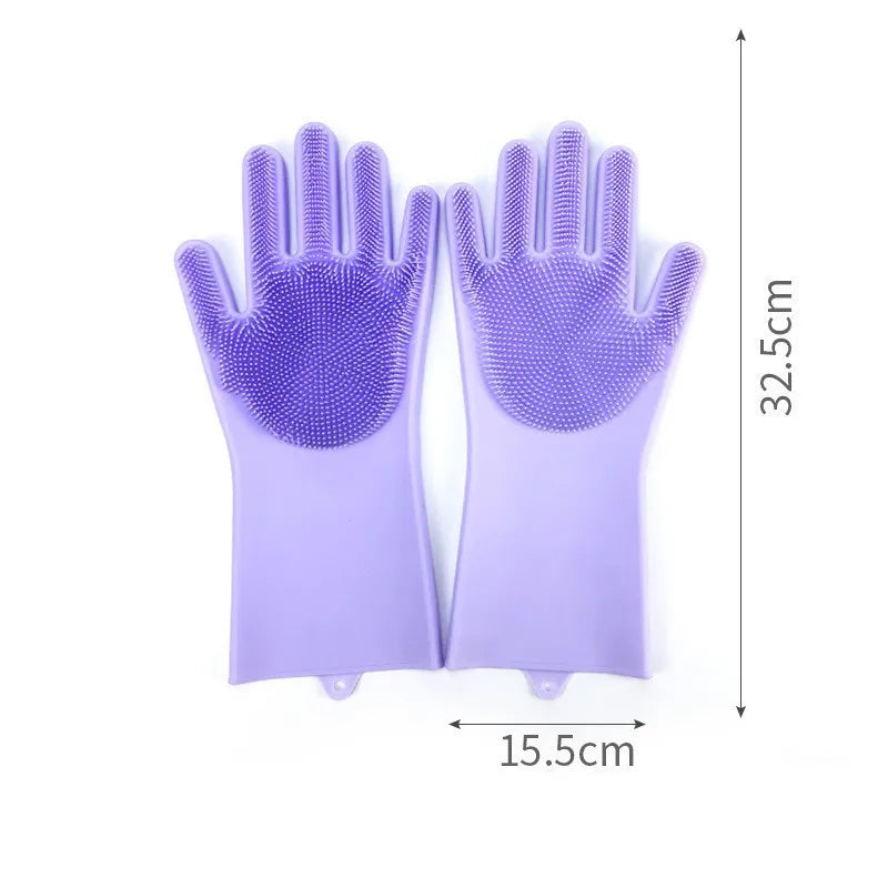 Soft Silicone Pet Scrubber Glove - My Pet Shop