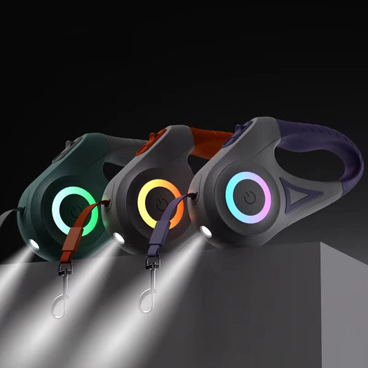 Automatic Retractable Dog Leash with Led - My Pet Shop