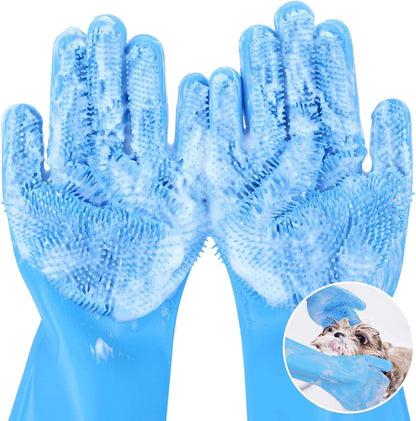 Soft Silicone Pet Scrubber Glove - My Pet Shop