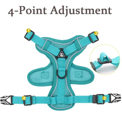 Adjustable No Pull Pet Dog Harness and Leash Set - My Pet Shop