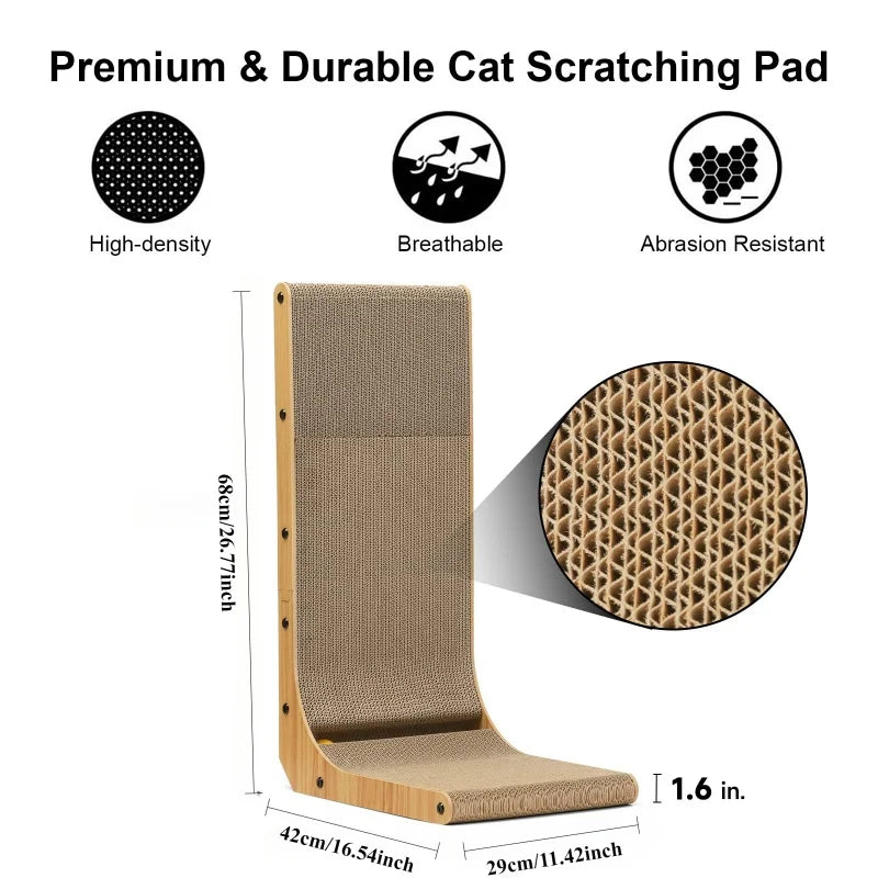 L-shaped Cat Tree Scratcher Board - My Pet Shop