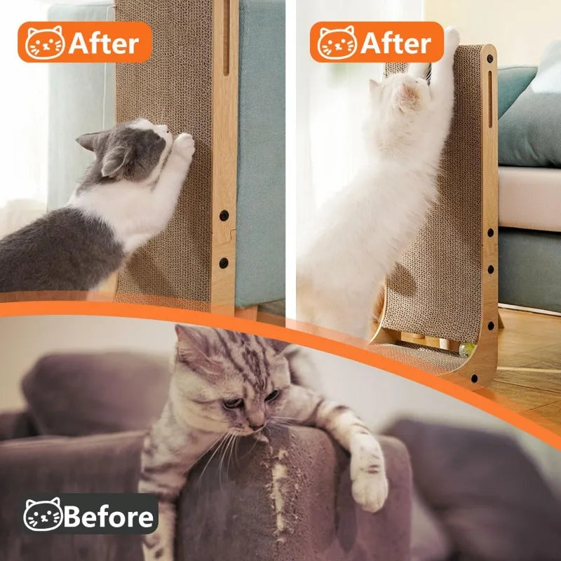 L-shaped Cat Tree Scratcher Board - My Pet Shop